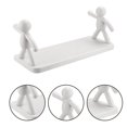 thumbnail image 1 of Minkissy Multi-Purpose Wall Storage Rack Light Grey 1Pcs 13.0x5.7in, 1 of 8