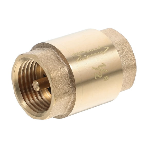 HOMEMAXS Water Heater Backflow Preventer Non Return Valve Oil Water Gas Pump Air Check Valve For Water Oil Air Gas Golden