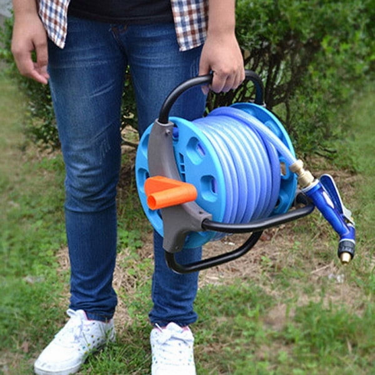 Water Hose Reel Cart Garden with Wheels Storage Holder Portable