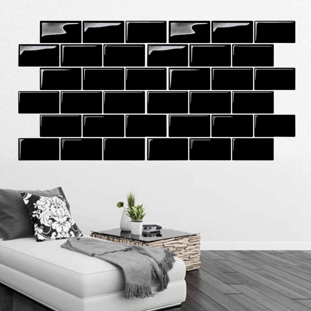 Waterproof Self-adhesive 3D Wall Sticker Wallpaper Brick Bedroom Wall ...