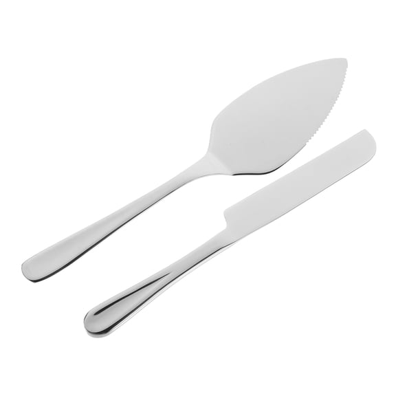 1 Set Stainless Steel Cake Cutting Set for Birthdays and Holidays Home Users