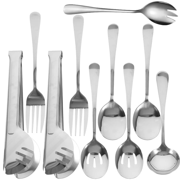 HOMEMAXS Western Food Stainless Steel Tableware Dinner Utensils Silver