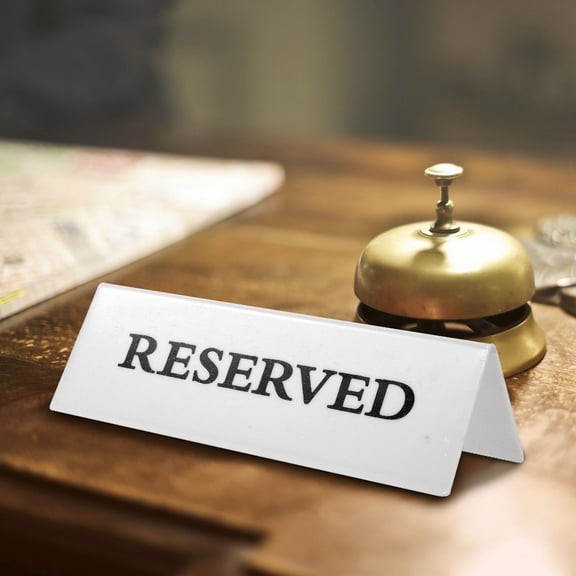 IFANLANDOR Reserved Signs For Wedding Tables Acrylic 2Pcs 5.9x1.97x1.57In