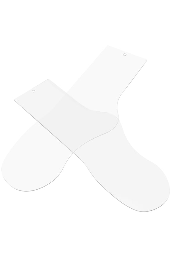 Sock Hanging Plate Acrylic for Home Use 2Pcs 12.58X3.14X0.08in