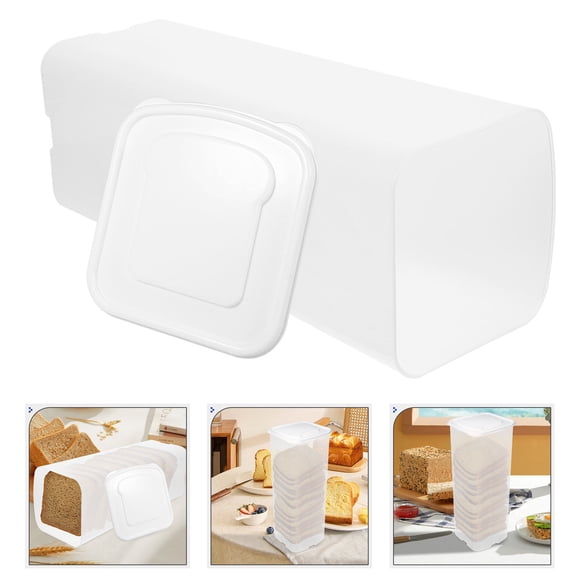 VERDANVERSE Plastic Bread Loaf Container Modern 1Pack 13.6X5.5X5.3In