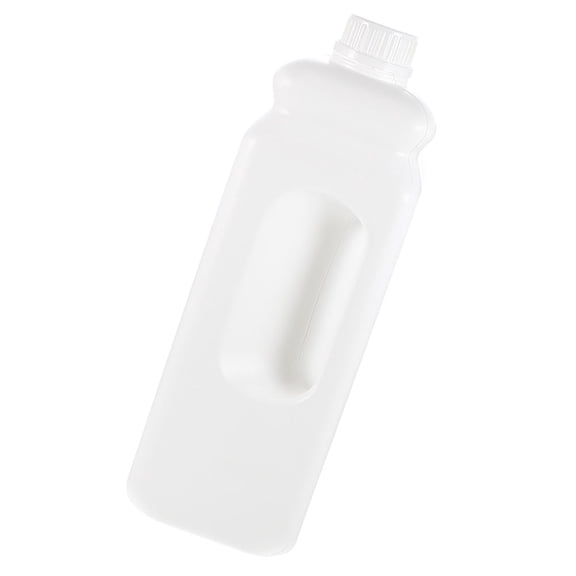 HOMEMAXS White HDPE Juice Bottle with Handle for Storage Use Safe Large Capacity 2.5L