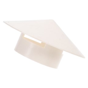 HOMEMAXS White Plastic Chimney Cover, Rainproof and Snowproof Fireplace Protector for Home, Weather-Resistant 1pc