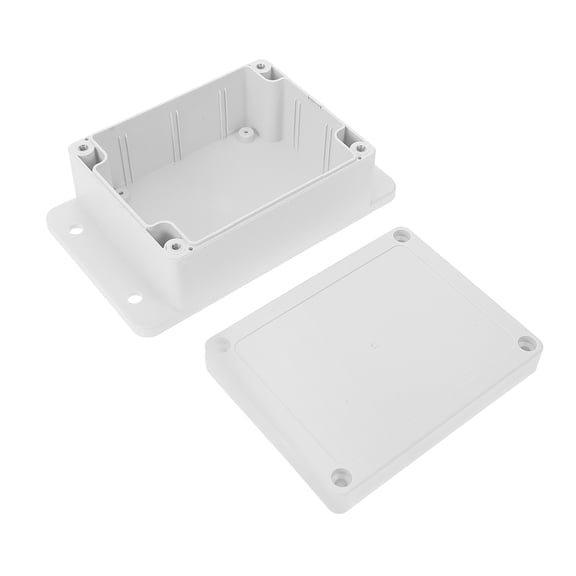 HOMEMAXS White Plastic Waterproof Junction Box for Outdoor Monitor Terminal and Electrical Use