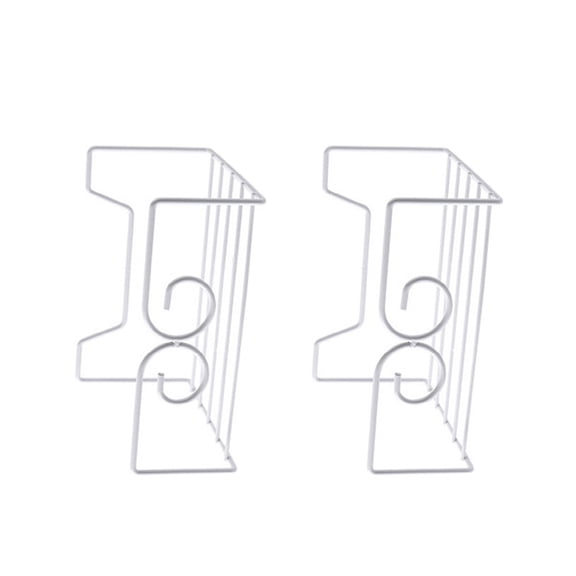 White Punch Free Handbag Storage Rack Minimalist Wall Hanging Shelf for Bedroom Living Room 2PCS