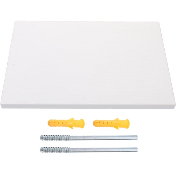 HOMEMAXS White Wallmounted Floating Shelf for Storage Heavy Duty Composite Board Multifunctional