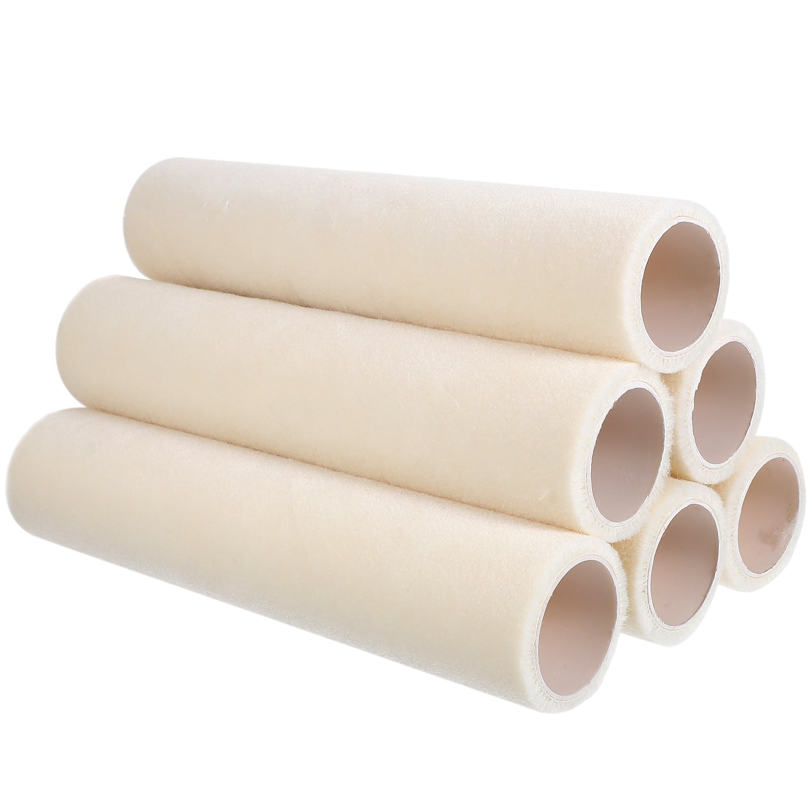 HOMEMAXS White Wool Paint Roller Cover for Walls 9 Inch with Detachable ...