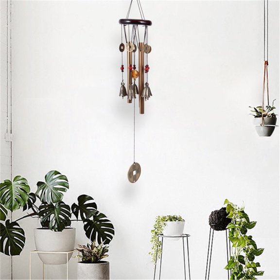 Wind Chimes Alloy Copper Musical Wind Bell Creative Gift Home Car Interior Decoration Chime