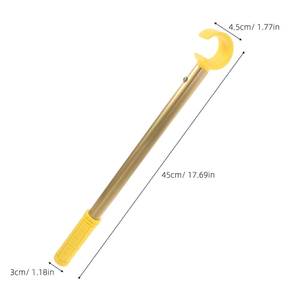 HOMEMAXS Window Catch Pole Hook Tension Rod Blinds Shades Push Pull Adjustable Rod For Window Blinds And Shades