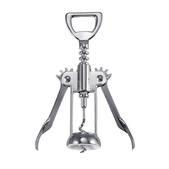 HOMEMAXS Wine Bottle Opener with Chrome Plating Alloy for Kitchen and Restaurant Use 16cm