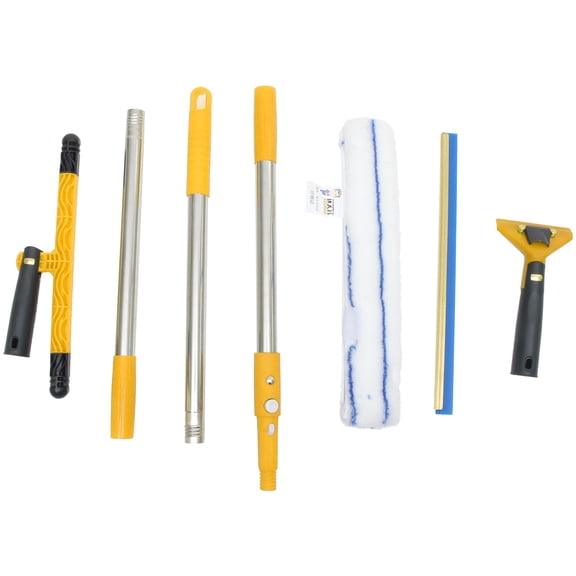 jojofuny Household Window Wiper Microfiber Window Scrubber 1 Set 56X14in