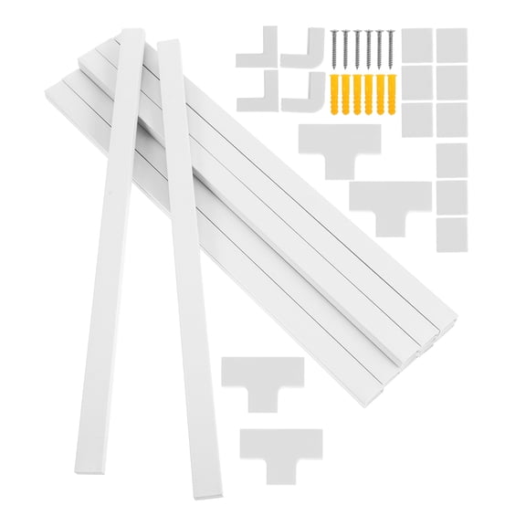 HOMEMAXS Wire Covers for Cords Wall Cord Hider PVC Wire Concealer Protector Management for Audio Video Cable Wall Mounted TV Cable Hider