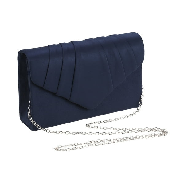 Women Clutch Bags Dinner Crossbody Handbag Purse for Evening Party Wedding (Navy)