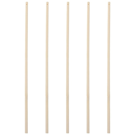 HOMEMAXS Wood Lantern Sticks for DIY Use Khaki Color Simple Design Practical for Various Occasions 5 Pieces