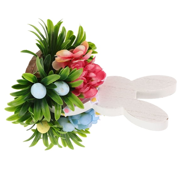 Minkissy Spring Wooden Tabletop Decoration, Assorted Colors, Natural Wood Finish, 1 Piece Decorative
