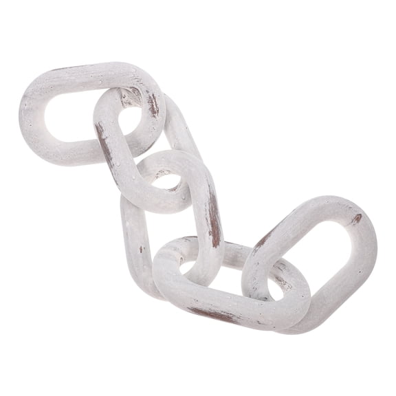 HOMEMAXS Wooden Chain Link Decor Rustic Wooden Chain Decor Farmhouse Coffee Table Decor