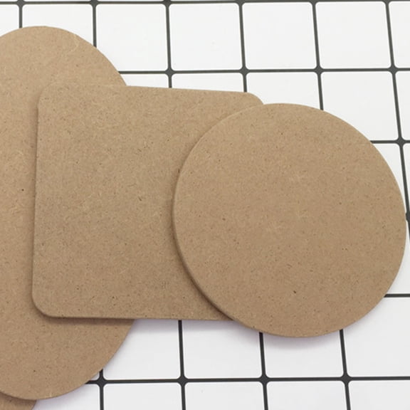 Wooden Clay Backing Board for DIY Pottery Decoration Brown Art Board 10pcs