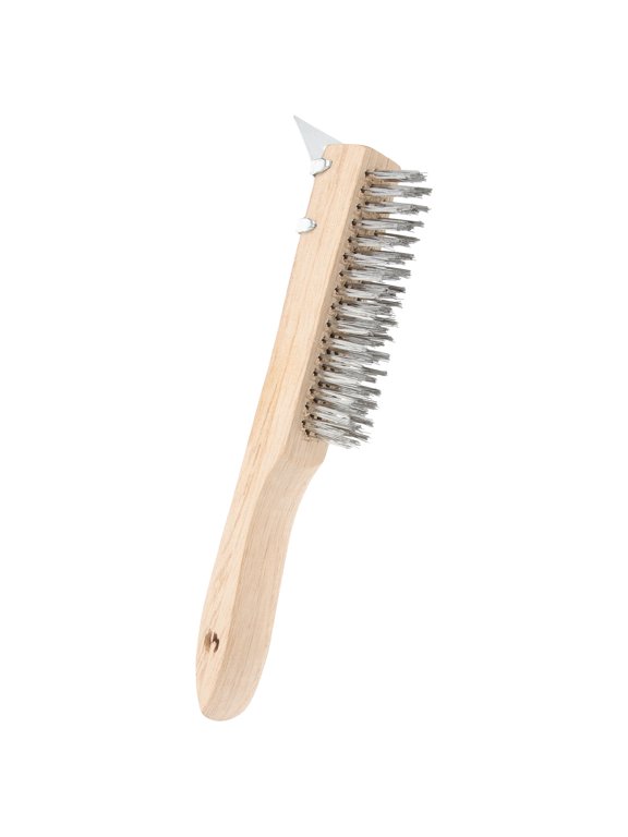 Stainless Steel Wire Utility Scrubbing Brush for Household Cleaning in Wet Environments, 1 Set