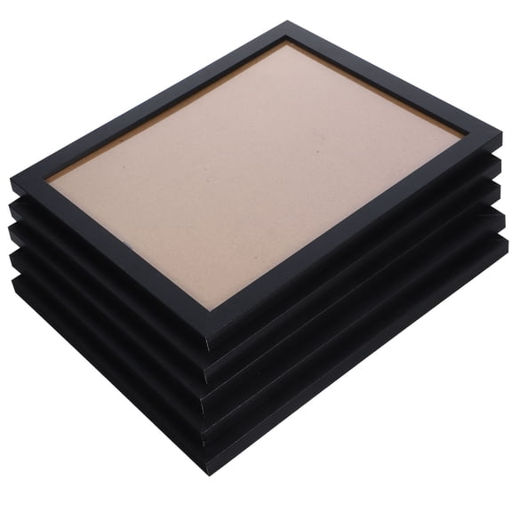 HOMEMAXS Wooden Photo Frame for DIY Use Simple and Elegant Black Wood Picture Frame 5 Pieces