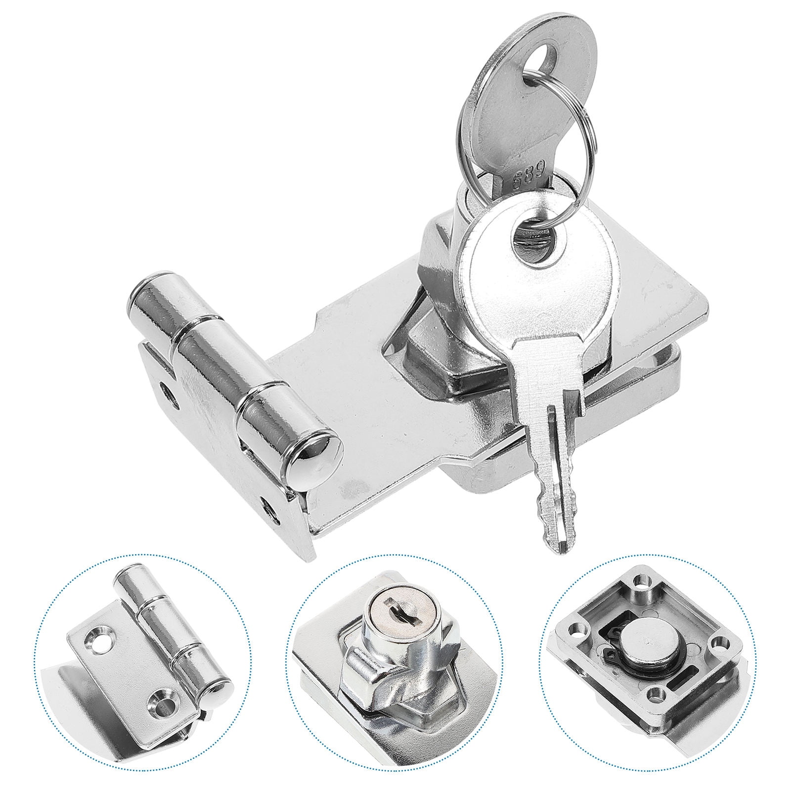 HOMEMAXS Worgeous 1 Set of Heavy Duty Door Locks Home Cabinet Security ...
