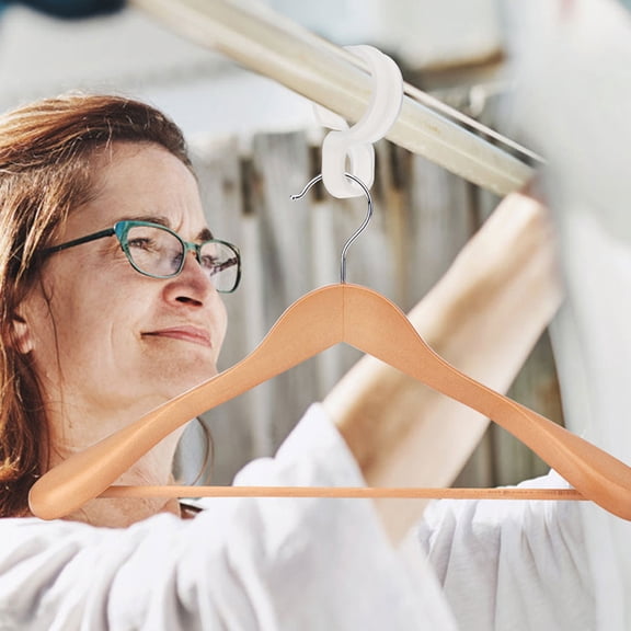 HOMEMAXS Worgeous 20pcs Clothes Rod Hooks Hanger Buckle Hooks Useful Windproof Hook