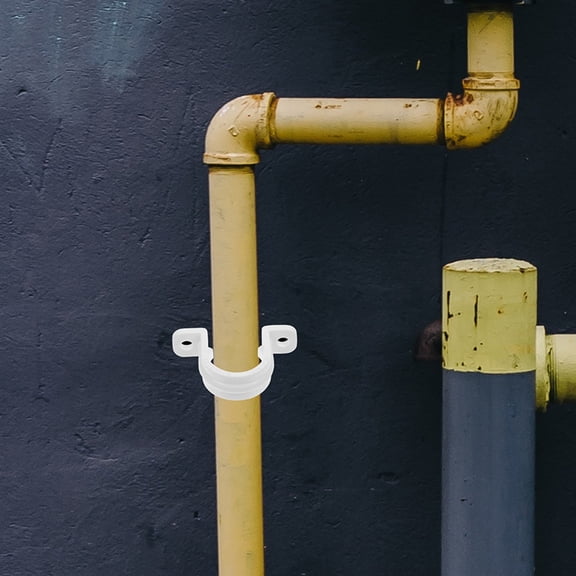 HOMEMAXS Worgeous 20pcs U Tube Strap Clamps Tubing Heavy Duty Pipe Plastic Strap Clips