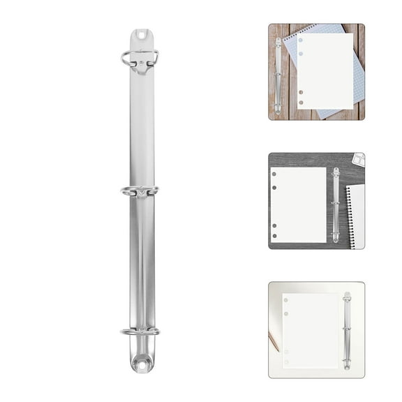 HOMEMAXS Zinc Alloy Binder Rings for Office Silver Multifunctional Design Ideal for Documents and Notes 2 Ring