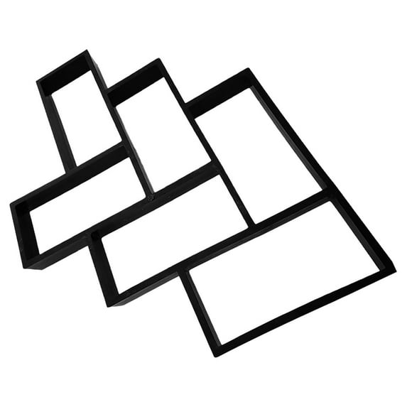 HOMEMAXS and Rectangular Masonry Mold 49.70X40.50X4.00CM Black