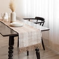 thumbnail image 1 of HOMEMONDE Farmhouse Decor Brown Boho Table Runner 14x72 Inch Bohemian Stripe Pattern Table Top Runners for Dining Table, 1 of 5
