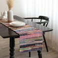 thumbnail image 1 of HOMEMONDE Multi - Colorful Boho Rag Table Runners Christmas Holiday Dining Table Runner 14 x 72 IN Bohemian Tabletop Runner, 1 of 5