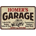 thumbnail image 1 of HOMER'S Garage Gift Man Cave Metal Sign Decor 12x18 112180014324, 1 of 1