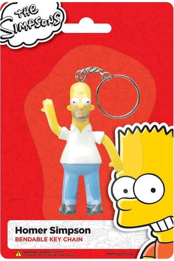 HOMER SIMPSON 3.5 BENDABLE KEYCHAIN