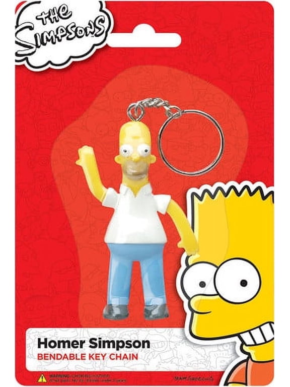 HOMER SIMPSON 3.5 BENDABLE KEYCHAIN
