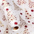 thumbnail image 1 of HOMERAL 3D Embossed Christmas Wrapping Paper Roll with Foil Shine for Christmas - 17 In x 33 Ft, 1 of 6