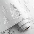 HOMERAL Christmas Wrapping Paper(White Background 3D Silver‑Foiled ...