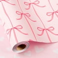 thumbnail image 1 of HOMERAL Pink Bow Wrapping Paper, Reversible Pink Love Design Gift Wrap for Baby Shower, Birthday, Valentines, Mothers day, Graduation, Wedding(17 Inch X 32.8 Feet), 1 of 6
