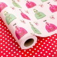 thumbnail image 1 of HOMERAL Reversible Baby Shower Wrapping Paper Roll - Mini Roll - Pink Angels & Red Polka Dot Gift Wrap For Girl Baby Shower, Birthday - 17 Inch x 33 Feet, 1 of 6