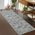 thumbnail image 1 of HOMERRY 2'5" x 8' Runner Solid Washable Rug for Enterway Hallway Non Slip Kitchen Indoor Home Decor, Gray, 1 of 6