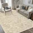 thumbnail image 1 of HOMERRY 8' x 10' Area Rug for Living Room Boho Vintage Rug Non Slip Throw Rugs Floral Bedroom Rug, Camel, 1 of 5