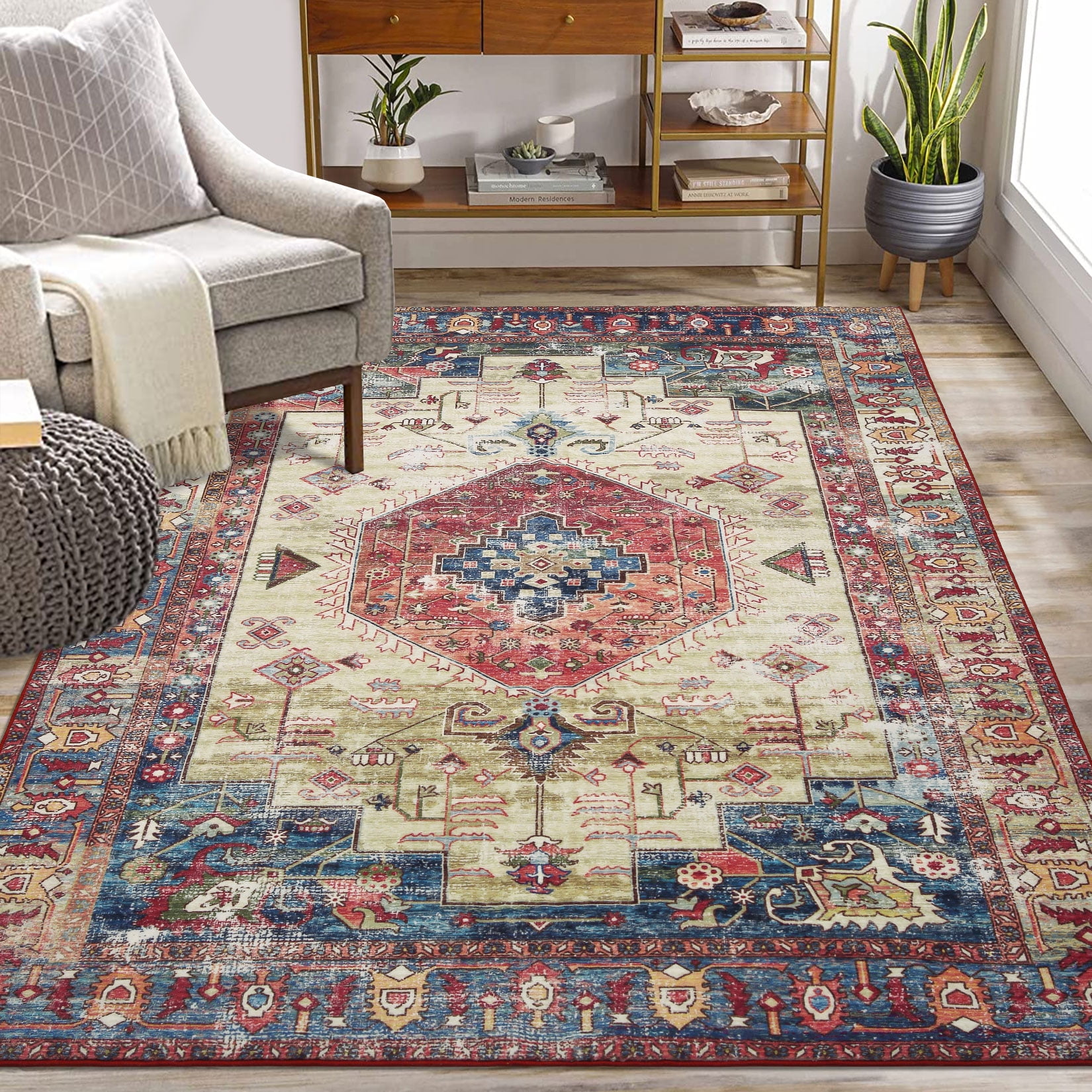 HOMERRY 8' x 10' Area Rugs for Living Room Vintage Persian Rug ...