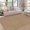 thumbnail image 1 of HOMERRY 9' x 12' Area Rug for Living Room Solid Textured Modern Non Slip Washable Indoor Carpet, Taupe, 1 of 5