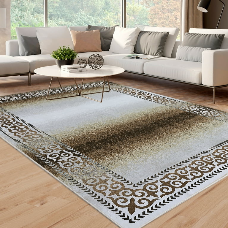 HOMERRY Abstract Area Rugs 8' x 10' Area Rug for Living Room Ombre