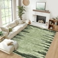 thumbnail image 1 of HOMERRY Abstract Gradient Border Non Slip Area Rug 9' x 12' for Living Room Washable Indoor Carpet, Green, 1 of 7