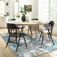 thumbnail image 1 of HOMERRY Non-Slip Area Rug for Living Room 5' x 7'Abstract Low Pile Rug, Blue/Gray, 1 of 6
