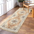 thumbnail image 1 of HOMERRY Area Rug 2' x 6' Runner Rug for Living Room Boho Vintage Rug Floral Bedroom Rug, Camel, 1 of 5