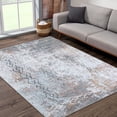 thumbnail image 1 of HOMERRY Area Rug 4' x 6' Modern Abstract Area Rug for Living Room Washable Soft Indoor Floor Carpet, Gray, 1 of 7
